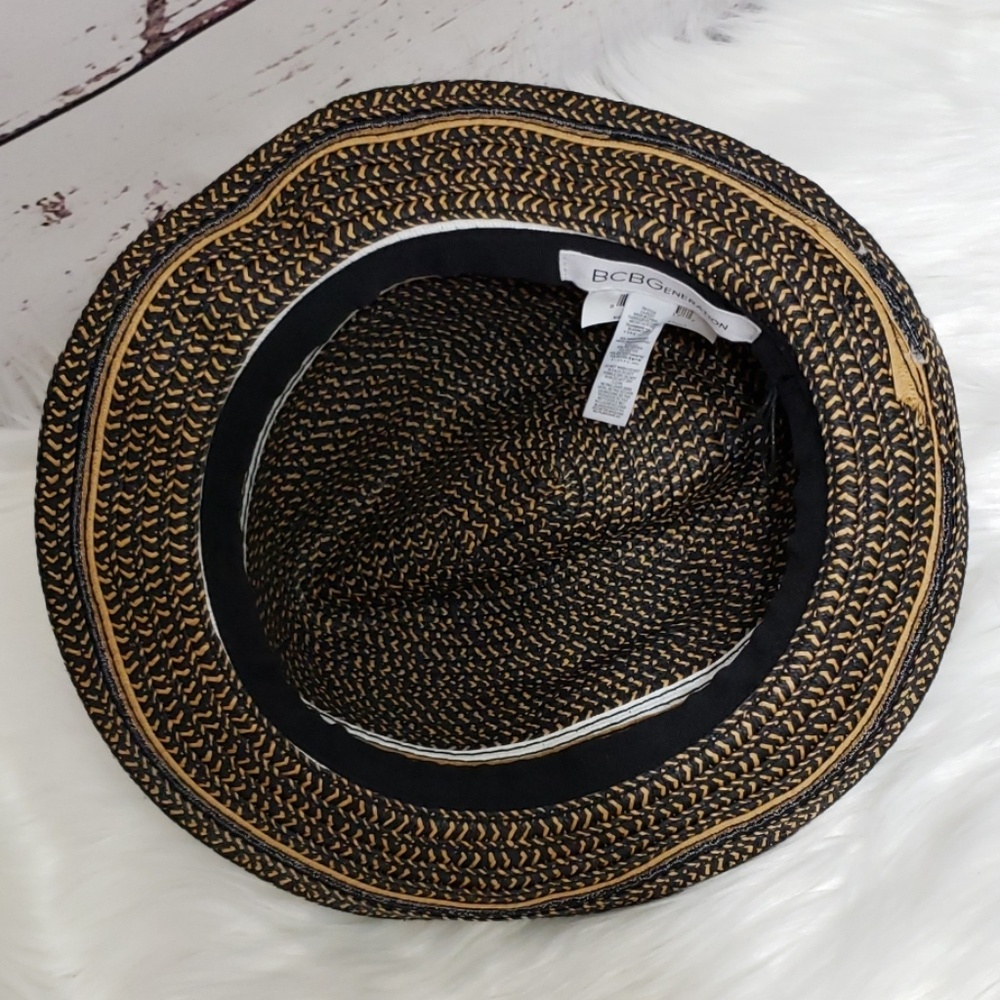 BCBGeneration Off Campus Striped Fedora Hat - Picture 6 of 8